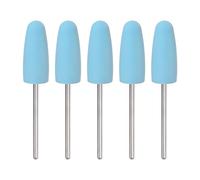 sourcing map 5pcs Rubber Polishing Bit Silicone Buffing Wheels 600 Grit 10mm Dia Mounted Grinding Head for Electric Grinder Rotary Tool, Cone Shape