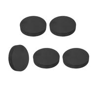 sourcing map 5Pcs Rubber Solid Discs Washers, 45mm OD x 8mm Thick Anti Slip Bumper Pads Non-Adhesive Rubber Spacers Flat Round Gasket Pad for Furniture Appliances DIY Craft, Black