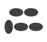 sourcing map 5Pcs Rubber Solid Discs Washers, 80mm OD x 1.5mm Thick Anti Slip Bumper Pads Non-Adhesive Rubber Spacers Flat Round Gasket Pad for Furniture Appliances DIY Craft, Black