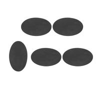 sourcing map 5Pcs Rubber Solid Discs Washers, 85mm OD x 1.5mm Thick Anti Slip Bumper Pads Non-Adhesive Rubber Spacers Flat Round Gasket Pad for Furniture Appliances DIY Craft, Black