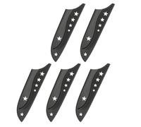 sourcing map 5Pcs Safety Knife Covers Sleeves, Universal PP Knife Sheaths Edge Guards Blade Protector Covers for 5.1" Paring Knives Portable for Kitchen Camping Picnics Accessories, Black
