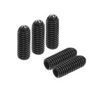sourcing map 5pcs Screw Thread Ball Plunger M3 x 8mm High Carbon Steel Hex Socket Spring Plunger Ball for Lubrication Pneumatic Tools, Black