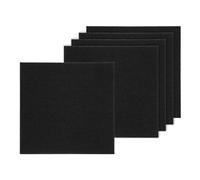 sourcing map 5Pcs Self-Adhesive Carpet Tiles, 30 x 30cm Non Slip Self Adhesive Carpet Squares DIY Floor Rug Tile for Bedroom, Living Room, Kitchen, Dining Room, Black