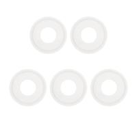 sourcing map 5Pcs Silicone O Ring, 49.5mm Silicone O-Rings Gasket Sealing Gasket Washers for 25mm Clamp for Compressor Valves Pipe Repair Sink Plug Bathtub Plug Faucets, White