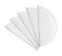 sourcing map 5pcs Silicone Steamer Liners, 13.8" Bamboo Steamer Liner Non-Stick Silicone Air Fryer Steamer Liners for Buns Dumplings Pastry Baking White