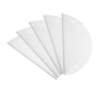 sourcing map 5pcs Silicone Steamer Liners, 15" Bamboo Steamer Liner Non-Stick Silicone Air Fryer Steamer Liners for Buns Dumplings Pastry Baking White
