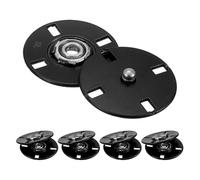 sourcing map 5Pcs Snap Buttons, Metal Invisible Buckle Fasteners Press Studs Buttons for Clothing Leather Sewing (Black, 25mm)