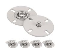 sourcing map 5Pcs Snap Buttons, Metal Invisible Buckle Fasteners Press Studs Buttons for Clothing Leather Sewing (Beige, 23mm)