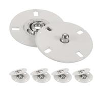 sourcing map 5Pcs Snap Buttons, Metal Invisible Buckle Fasteners Press Studs Buttons for Clothing Leather Sewing (Beige, 25mm)