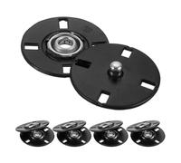 sourcing map 5Pcs Snap Buttons, Metal Invisible Buckle Fasteners Press Studs Buttons for Clothing Leather Sewing (Black, 23mm)