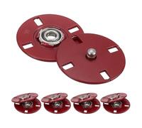 sourcing map 5Pcs Snap Buttons, Metal Invisible Buckle Fasteners Press Studs Buttons for Clothing Leather Sewing (Wine Red, 25mm)