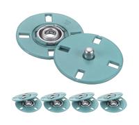sourcing map 5Pcs Snap Buttons, Metal Invisible Buckle Fasteners Press Studs Buttons for Clothing Leather Sewing (Lake Blue, 23mm)