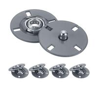 sourcing map 5Pcs Snap Buttons, Metal Invisible Buckle Fasteners Press Studs Buttons for Clothing Leather Sewing (Gray, 21mm)