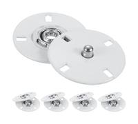 sourcing map 5Pcs Snap Buttons, Metal Invisible Buckle Fasteners Press Studs Buttons for Clothing Leather Sewing (White, 25mm)