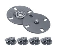 sourcing map 5Pcs Snap Buttons, Metal Invisible Buckle Fasteners Press Studs Buttons for Clothing Leather Sewing (Gray, 25mm)