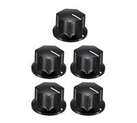 sourcing map 5Pcs Speaker Control Knob Power Amplifier Knob 27mm Dia. Rotary Knobs for 6mm Dia. Shaft Potentiometer