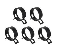 sourcing map 5pcs Spring Band Type Hose Clamps 36mm Fuel Line Hose Spring Clip Silicone Vacuum Hose Pipe Clamp Low Pressure Tube Clip Fastener, Black