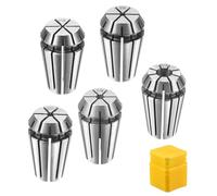 sourcing map 5pcs Spring Collet Chuck ER16 1/32" - 1/4" 65Mn Spring Steel Precision Router Collets for CNC Engraving Milling Lathe Tool