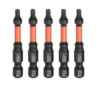 sourcing map 5pcs Square Head Screwdriver Bits 1/4" Hex Shank SQ1 Magnetic Head 2" Length S2 Steel Screw Driver Drill Bit for Repair Work Electric Screw Driver