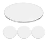 sourcing map 5Pcs Stainless Steel Disc Blank Stamping Tag Engraved Stainless Steel Round Charm Pendant 1mm(T) 102mm/4 for Pendant Bracelet Necklace Jewelry Making Earring