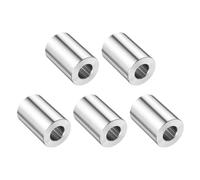 sourcing map 5pcs Stainless Steel Spacer 1/2" Bore x 1" OD x 1-1/2" Length Screw Bushing Plain Finish Round Metal Spacer for M12 Screws Bolts and Rods