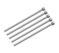 sourcing map 5Pcs Straight Ejector Pins, 3.5mm (0.14") Dia. SKD61 Round Tip Punch 100mm (4") Long for Mechanical Maintenance