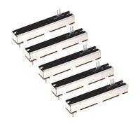 sourcing map 5Pcs Straight Single Linear Slide Potentiometer 3 Pin B100K 73mm(L) 45mm Travel 4x10mm Handle Fader Variable Resistors Mixer Electronic Potentiometer for Dimming Tuning