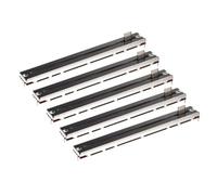sourcing map 5Pcs Straight Single Linear Slide Potentiometer 5 Pin B100K 128mm(L) 100mm Travel 10mm Handle Fader Variable Resistors Mixer Electronic Potentiometer for Dimming Tuning
