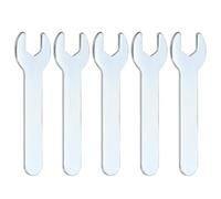 sourcing map 5pcs Super Thin Open End Wrench 10mm Metric 70mm Long 1.8mm Thickness Lightweight U-Shaped Spanner Single End Wrenches for Automotive Repair Furniture Assembly