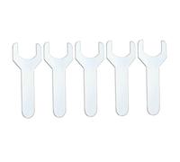 sourcing map 5pcs Super Thin Open End Wrench 22mm Metric 70mm Long 1.5mm Thickness Lightweight U-Shaped Spanner Single End Wrenches for Automotive Repair Furniture Assembly