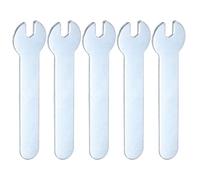 sourcing map 5pcs Super Thin Open End Wrench 4mm Metric 66mm Long 1.5mm Thickness Lightweight U-Shaped Spanner Single End Wrenches for Automotive Repair Furniture Assembly