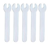 sourcing map 5pcs Super Thin Open End Wrench 5mm Metric 66mm Long 1.5mm Thickness Lightweight U-Shaped Spanner Single End Wrenches for Automotive Repair Furniture Assembly