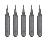 sourcing map 5pcs T1 Torx Screwdriver Bit 5/32" Hex Shank 28mm Length S2 Steel Magnetic Star 6 Point Head Hex Screw Driver Bits for Electric Manual Screwdrivers Precision Repair