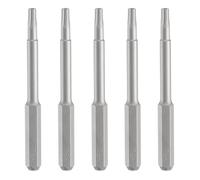 sourcing map 5pcs T8H Torx Screwdriver Bit 5/32" Hex Shank 45mm/1.77" Length Magnetic Star 6 Point Head S2 Steel Screw Driver Bit