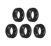 sourcing map 5Pcs Toroid Core, 19.5x33x11mm Ferrite Chokes Ring Iron Powder Inductor Ferrite Rings for Instrument Transformers Ballasts Voltage Regulators, Black