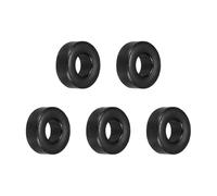 sourcing map 5Pcs Toroid Core, 4.8x10.2x4.5mm Ferrite Chokes Ring Iron Powder Inductor Ferrite Rings for Instrument Transformers Ballasts Voltage Regulators, Black