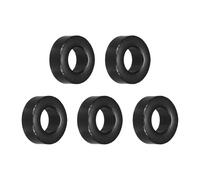 sourcing map 5Pcs Toroid Core, 6x11.2x4mm Ferrite Chokes Ring Iron Powder Inductor Ferrite Rings for Instrument Transformers Ballasts Voltage Regulators, Black