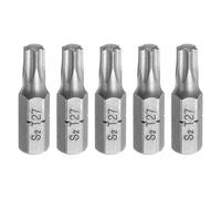 sourcing map 5pcs Torx Screwdriver Bit 1/4" Hex Shank T27 Head 1" Length S2 Steel 6 Point Security Drill Bits for Repair Work Electric Screw Driver
