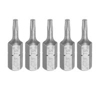 sourcing map 5pcs Torx Screwdriver Bit 1/4" Hex Shank T9 Head 1" Length CR-V Steel 6 Point Security Drill Bits for Repair Work Electric Screw Driver