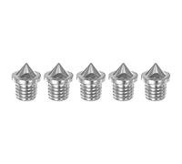sourcing map 5pcs Track Spikes 1/8 Inch Alloy Steel Lightweight Replacement Spikes for Middle Long-Distance Running Track Shoes, Silver Tone