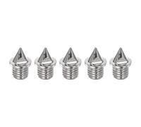 sourcing map 5pcs Track Spikes 3/16 Inch Alloy Steel Lightweight Replacement Spikes for Sprint Short Running Track Shoes, Silver Tone