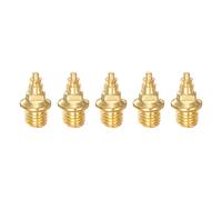 sourcing map 5pcs Track Spikes 6.7mm Tower Nails Hard Steel Replacement Spikes for Middle Long-Distance Running Track Shoes, Golden