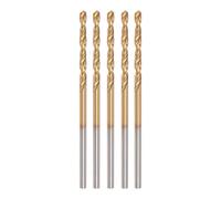 sourcing map 5pcs Twist Drill Bits 1.5mm Titanium Coated (HSS-E) M42 High Speed Steel 8% Cobalt Straight Shank for Stainless Steel Aluminum Alloy Metal