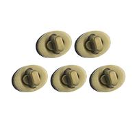 sourcing map 5Pcs Twist Turn Lock Clasp, 0.9" x 0.67" Closures Lock Fasteners for Purse Aluminum Alloy Oval Bag Closure Clip Hardware Accessories for DIY Handbag Craft, Bronze