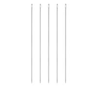 sourcing map 5pcs Upholstery Needles 3mm Diameter 250mm (9.84") Extra Long Large Eye Stitching Sewing Straight Hand Needles Stainless Steel for Leather Tapestry Embroidery Tufting Webbing