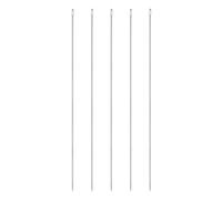 sourcing map 5pcs Upholstery Needles 3mm Diameter 300mm (11.81") Extra Long Large Eye Stitching Sewing Straight Hand Needles Stainless Steel for Leather Tapestry Embroidery Tufting Webbing