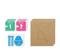 sourcing map 5pcs Watch Glass Screen Protector 27mm 9H High-Alumina Tempered Glass Anti-Scratch Waterproof HD Round Smart Watch Dial Crystal Face Protective Film with Dust Removal Sticker