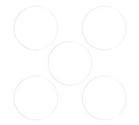 sourcing map 5pcs Watch Glass Screen Protectors 27mm Soft TPU Anti-scratch HD Clear High Definition Round Smartwatch Screen Protection Film (for Flat Screen)