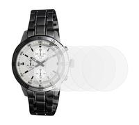 sourcing map 5pcs Watch Glass Screen Protectors 35mm Anti-Explosion Anti-Scratch Soft PET Ultra-Thin Universal Round Smartwatch Screen Protective Film Protector (for Flat Screen)