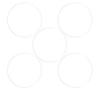 sourcing map 5pcs Watch Glass Screen Protectors 45mm Soft PET Anti-Fingerprint High Definition HD Clear Round Smartwatch Screen Protection Film (for Flat Screen)